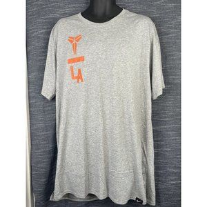 Nike Kobe Bryant Black Mamba /Dri-Fit Nike/Orange Lettering/T-Shirt Mens Sz Lg